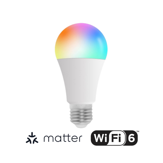 Zemismart Matter Over WiFi Smart Light Bulb 9W E27 RGBCW